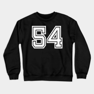 Number 54 for a sports team, group, or community T-Shirt Crewneck Sweatshirt